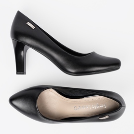 Elegantes tacones altos negros Sergio Leone 5