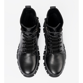 Botas negras con un control deslizante masivo y de Sergio Leone negro 4