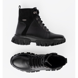 Botas negras con un control deslizante masivo y de Sergio Leone negro 5