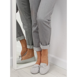 Gris Mocasines mujer JN-182 gris 3