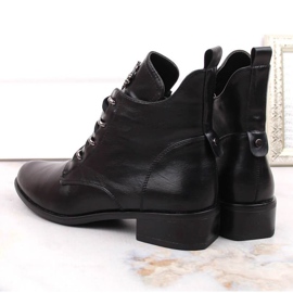 Botines de tacón plano con aislamiento Jezzi W JEZ412A, negro 13