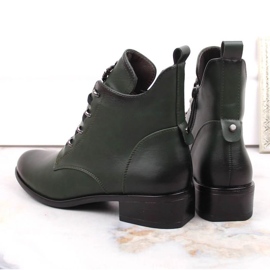 Botines de tacón plano con aislamiento Jezzi W JEZ412B verde 6