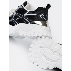 Shelvt Zapatillas negras con arco blanco y cuentas negro 1 Shelvt Zapatillas negras con arco blanco y cuentas negro 1