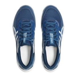 Zapatillas de voleibol de gel de gel ASICS 12 M 1071A116 400 azul 2