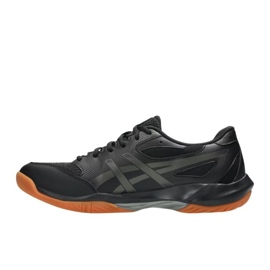 Zapatillas de voleibol de gel de gel ASICS 12 M 1071A116 001 negro 3
