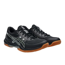 Zapatillas de voleibol de gel de gel ASICS 12 M 1071A116 001 negro 4