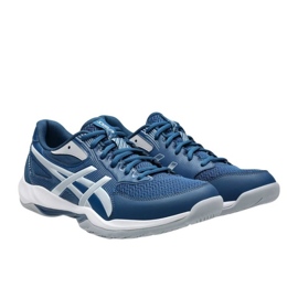 Zapatillas de voleibol de gel de gel ASICS 12 M 1071A116 400 azul 7