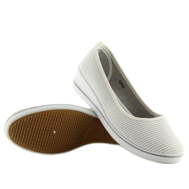 Bailarinas cuña plata c21v Plata gris 2