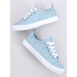 Azul BL122p Zapatillas azules con circonita 2