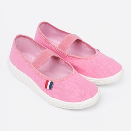 Shelvt Zapatos de color rosa claro con cinturón flexible rosado 1