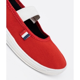 Shelvt Zapatos rojos ligeros con una correa flexible 1