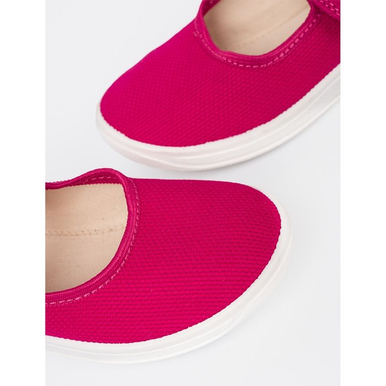 Shelvt Zapatillas para niños para velcro rosa 1