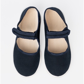 Shelvt Zapatillas para niños con velcro azul marino 3