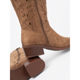 Seastar Botas abiertas frente a la rodilla marrón 1