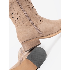 Seastar Botas beige de gamuza frente a la rodilla 1