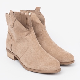 Seastar Botas beige botas de vaquero de gamuza 3