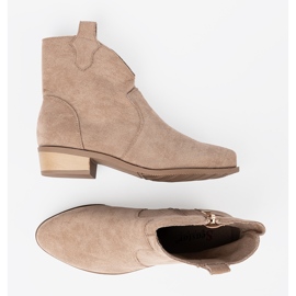 Seastar Botas beige botas de vaquero de gamuza 5