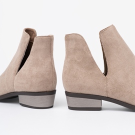 Seastar Botines beige con recortes 2 Seastar Botines beige con recortes 2