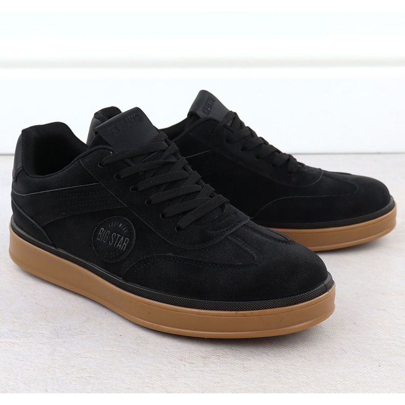 Big Star Zapatos deportivos para hombres negros grandes estrellas ss174019 1