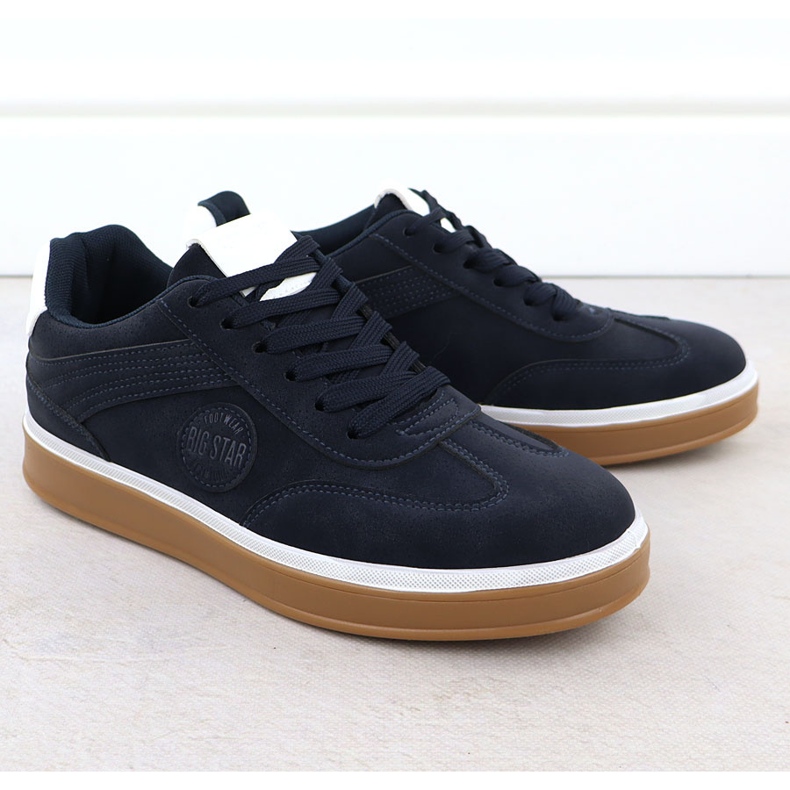 Big Star Zapatos deportivos masculinos azul marino azul gran estrella ss174021 1