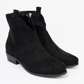Seastar Botas negras botas de vaquero de gamuza negro 3