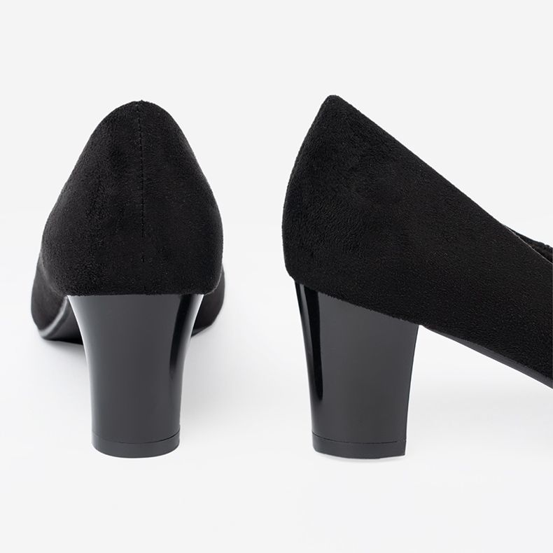 Goodin Bombas de mujeres negras con una flor decorativa negro 1 Goodin Bombas de mujeres negras con una flor decorativa negro 1