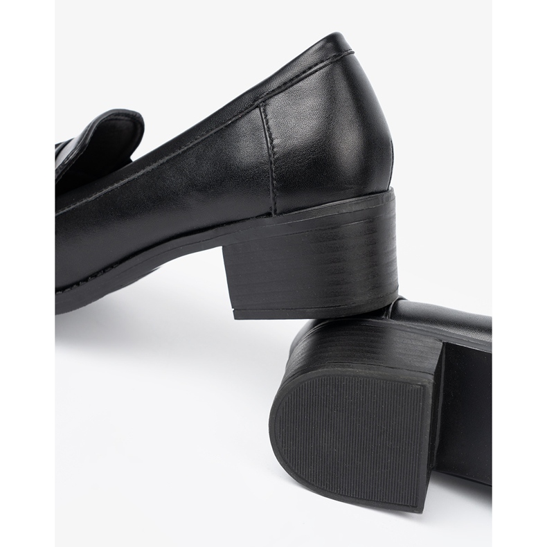 Shelvt Zapatos de mujeres negras con una elegante hebilla negro 1