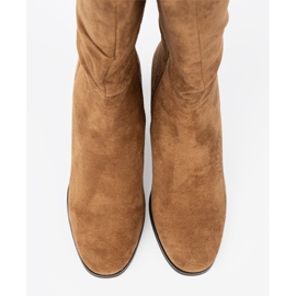 Shelvt Botas de caramelo con una parte superior y talón arrugadas 3