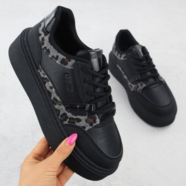 Zapatos deportivos en el pladter ZZ con Black Big Star SS274358 negro 1