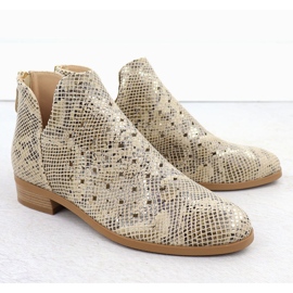Botas de Openwork para mujeres, Beige Vinceza 58608 2