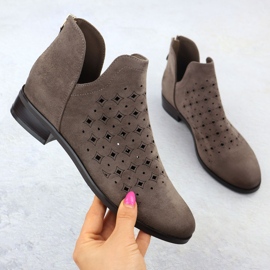 Botas de Openwork Women, beige, beige Vinceza 58608 1 Botas de Openwork Women, beige, beige Vinceza 58608 1