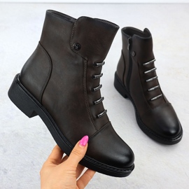 Botas de mujer aisladas Jezzi Brown ASA252-5 marrón 1