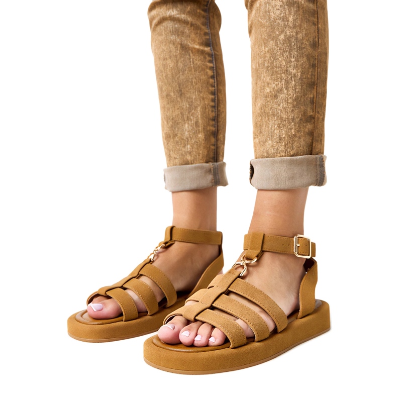 Sandalias marrones romanas marrón 1 Sandalias marrones romanas marrón 1