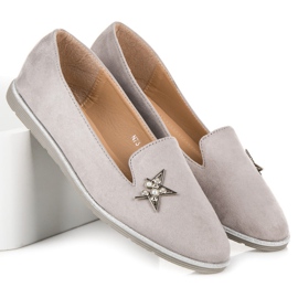 Bestelle Señores sin cordones con una estrella gris 2
