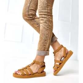 Sandalias marrones romanas marrón 2