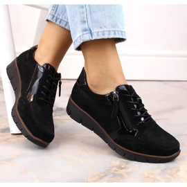 Filippo W PAW467 zapatos cuña de piel negro 3