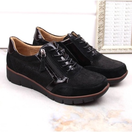 Filippo W PAW467 zapatos cuña de piel negro 7