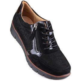 Filippo W PAW467 zapatos cuña de piel negro 9