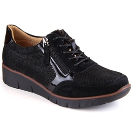 Filippo W PAW467 zapatos cuña de piel negro 10