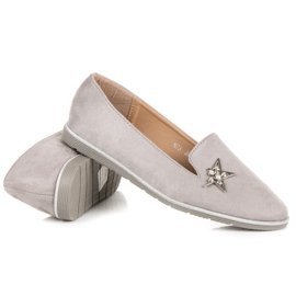 Bestelle Señores sin cordones con una estrella gris 1