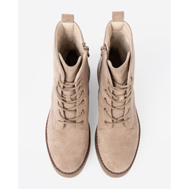 Shelvt Trabajadores beige elegantes con nariz redonda 3