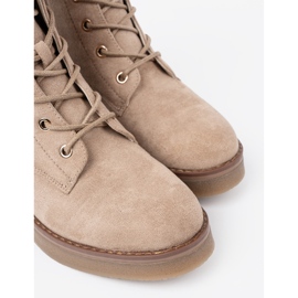 Shelvt Trabajadores beige elegantes con nariz redonda 5