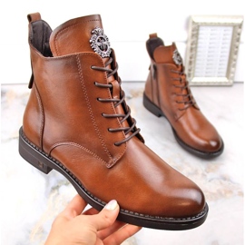 Botas con cordones y cremallera Potocki W WOL171C marrón 1