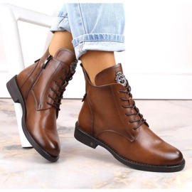 Botas con cordones y cremallera Potocki W WOL171C marrón 2