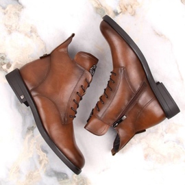Botas con cordones y cremallera Potocki W WOL171C marrón 5