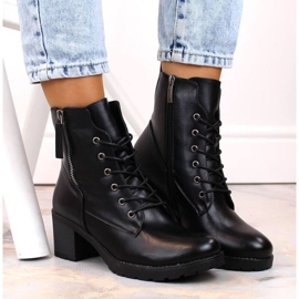 Potocki W WOL177A Botines de tacón y plataforma, negro 13