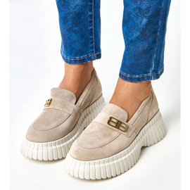Zapatos Karino ante beige 4
