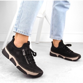 Zapatos Rieker W 45973-00 negro 25