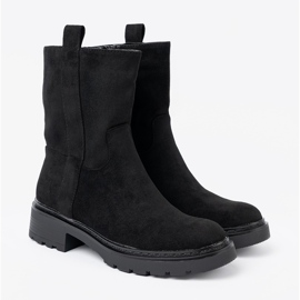 Shelvt Botines elegantes con una suela gruesa y negra negro 2