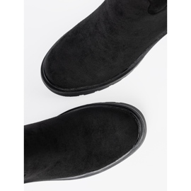 Shelvt Botines elegantes con una suela gruesa y negra negro 5